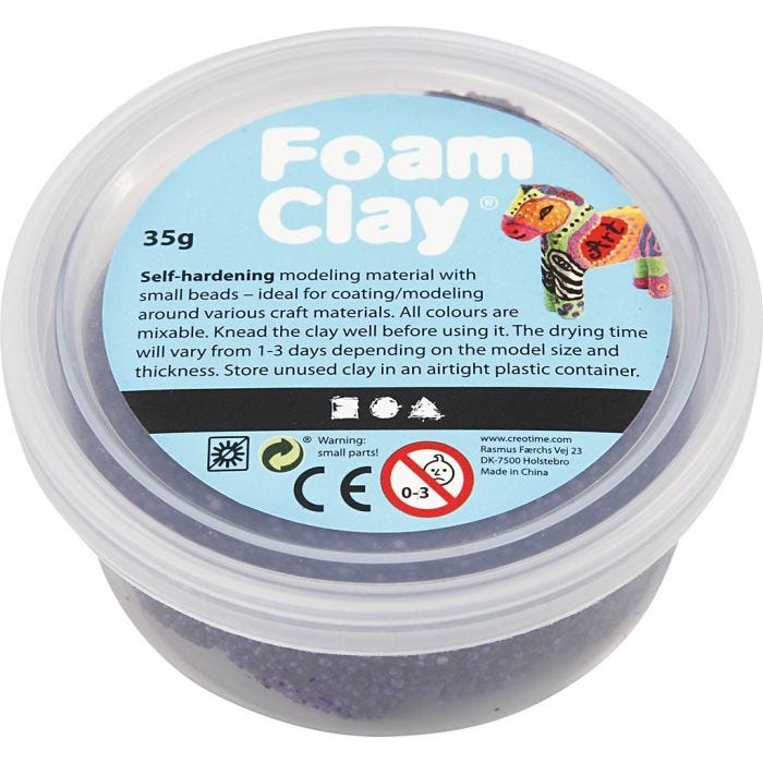 Foam Clay®, purple, 35g/ 1 tub