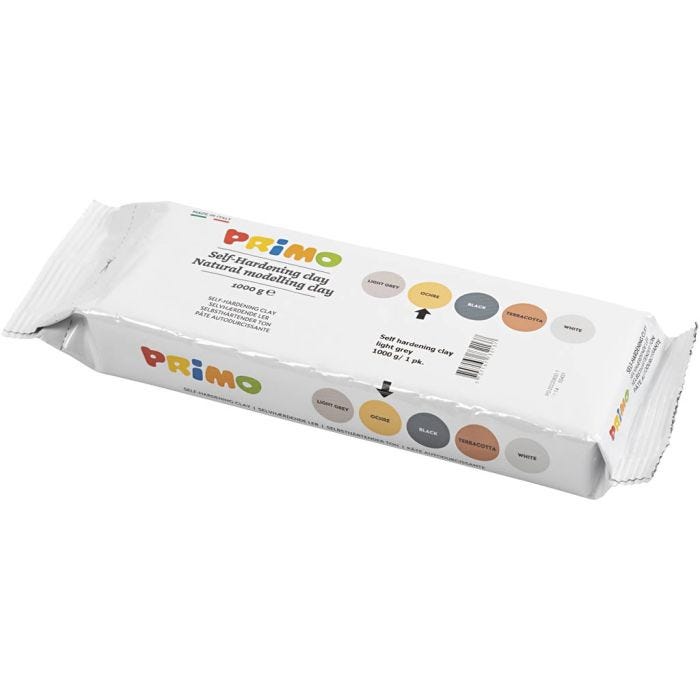 Self-Hardening Clay, yellow ochre, 1000g/ 1 pack