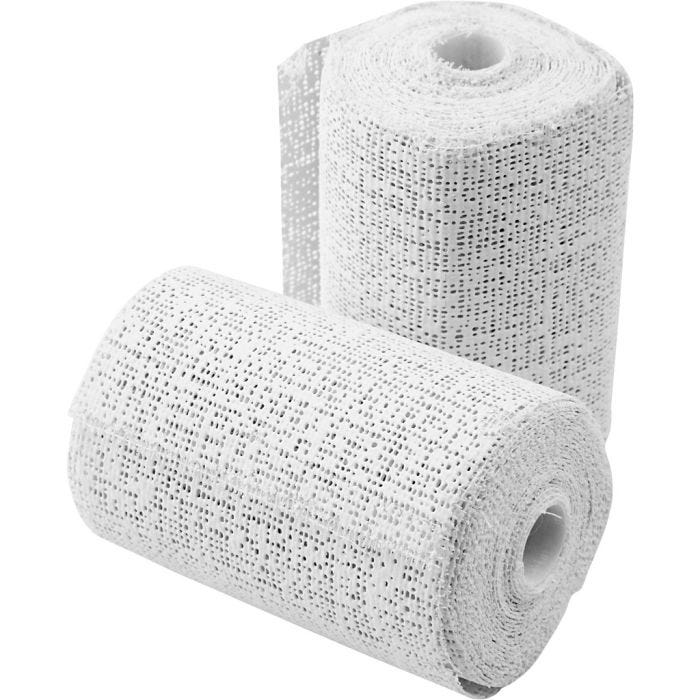 Plaster Gauze, L: 2,7 M, W: 7,5 cm, white, 2roll/ 1 pack