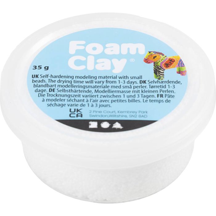 Foam Clay®, white, 35 g/ 1 tub