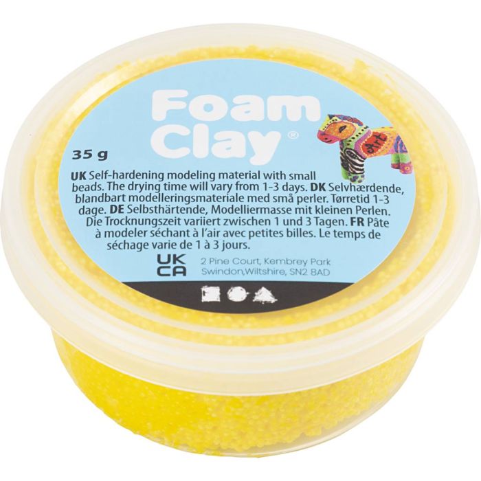 Foam Clay®, yellow, 35 g/ 1 tub