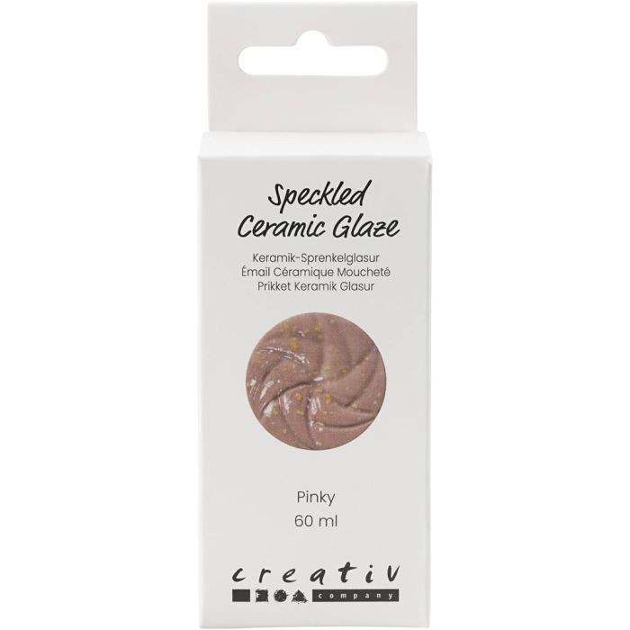 Speckled Ceramic Glaze, 999-1060 °C, opaque, Pinky, 60 ml/ 1 tub