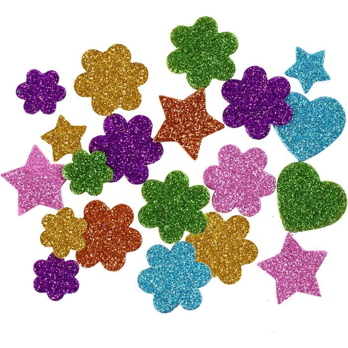 Eva Foam Shapes, dia. 19+29 mm, 800 asstd./ 1 pack