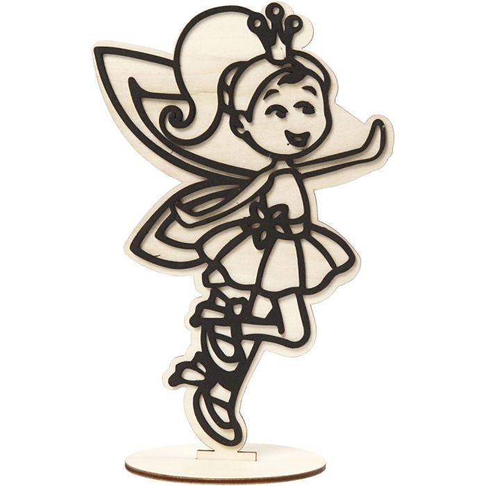 Decoration Figure, fairy, 21 cm, 1 pc