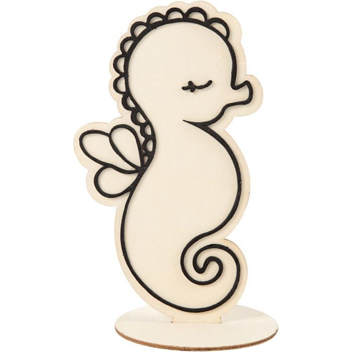 Decoration Figure, seahorse, 18 cm, 1 pc