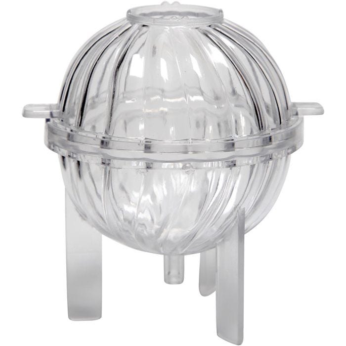 Candle Mould, Spiral sphere, 70 mm, 1 pc