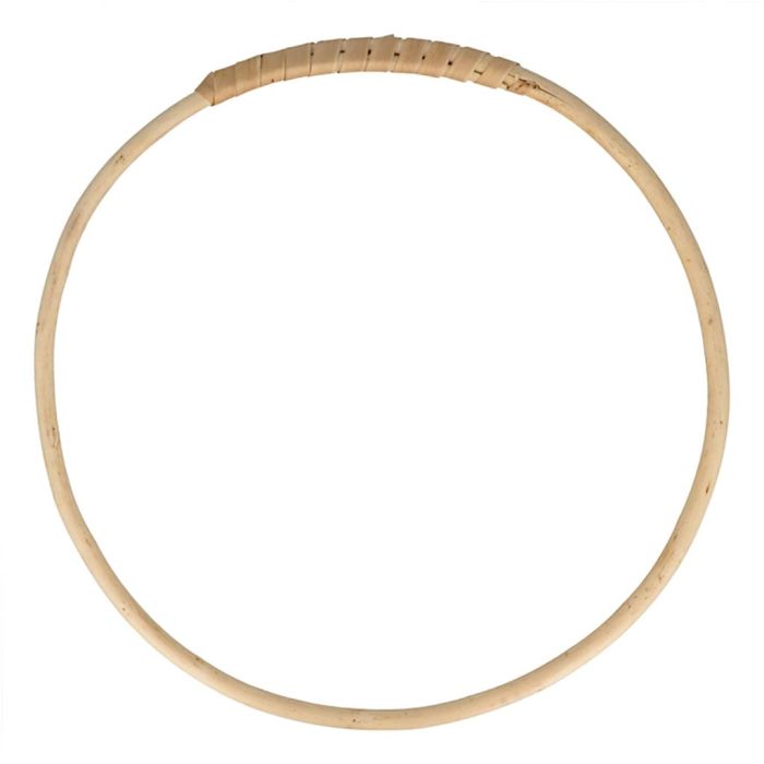 Wooden wicker circle, 20 cm, 9 mm, 1 pc