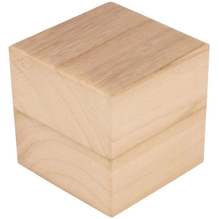 Wooden blocks, size 8 cm, 3 pc/ 1 pack