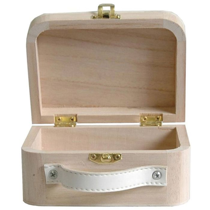 Wooden case to decorate, size 13x9,5x6 cm, 1 pc