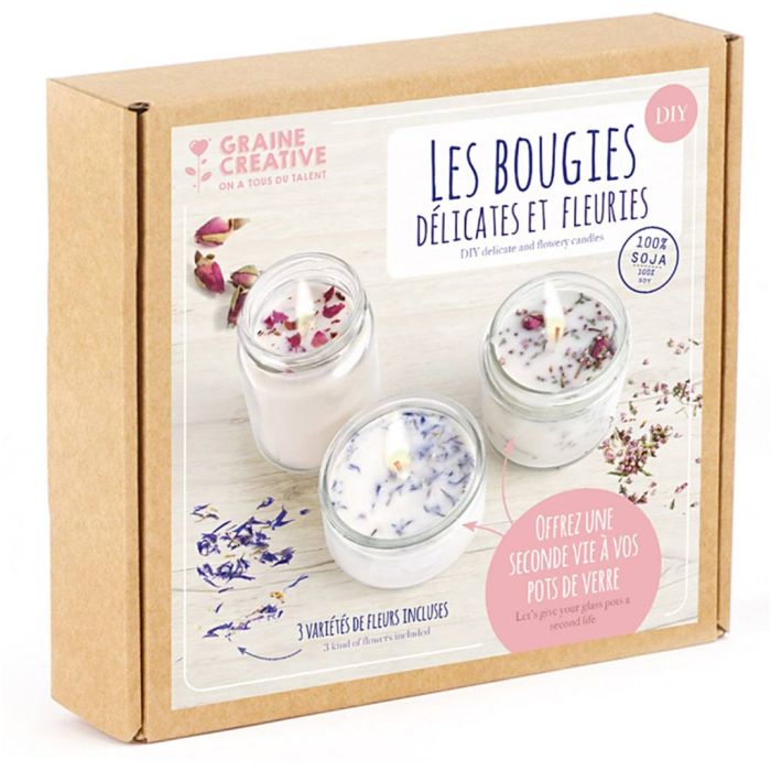 Candle kit - Dried flowers, 1 pack