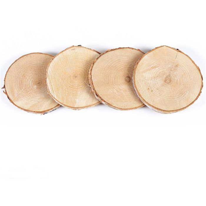 Wooden logs, size 7+10 cm, 4 pc/ 1 pack