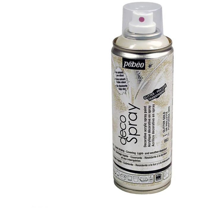 DecoSpray spray paint, gold glitter, 200 ml/ 1 tub