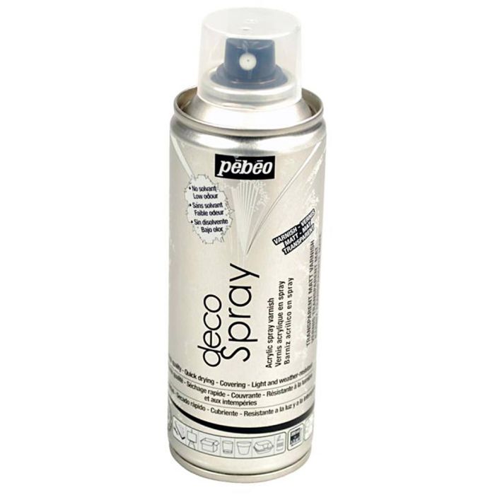 Spray varnish, matt transparent, 200 ml/ 1 tub