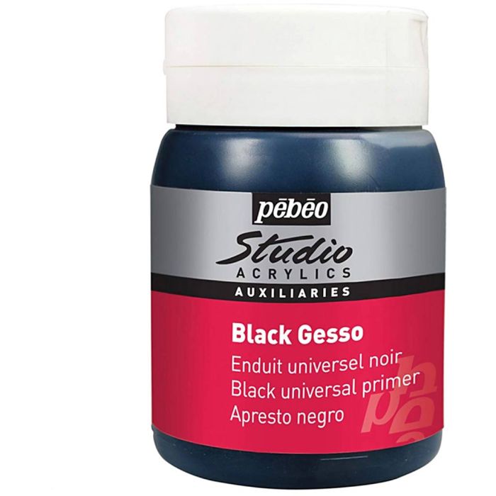 Pébéo Studio Gesso, black, 500 ml/ 1 pack