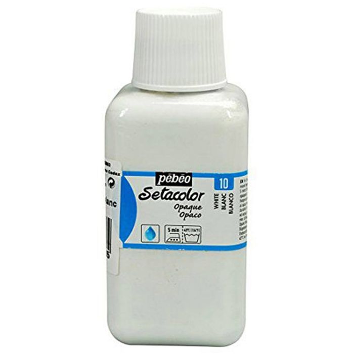 Pébéo Setacolor fabric paint, white, 250 ml/ 1 bottle