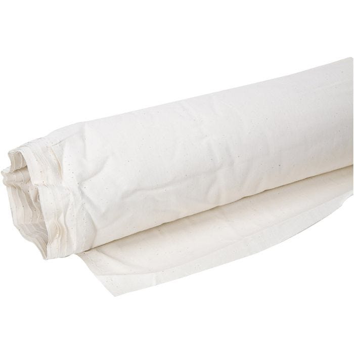 Washed out cotton canvas, W: 150 cm, 105 g, natural, 25 m/ 1 pack