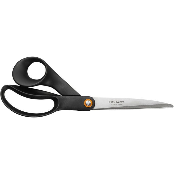 Fiskars Multi Purpose Scissors, L: 24 cm, right, black, 1 pc