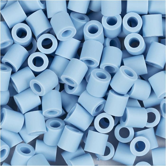 NABBI BioBeads, size 5x5 mm, hole size 2.5 mm, medium, light blue, 1000 pc/ 1 pack
