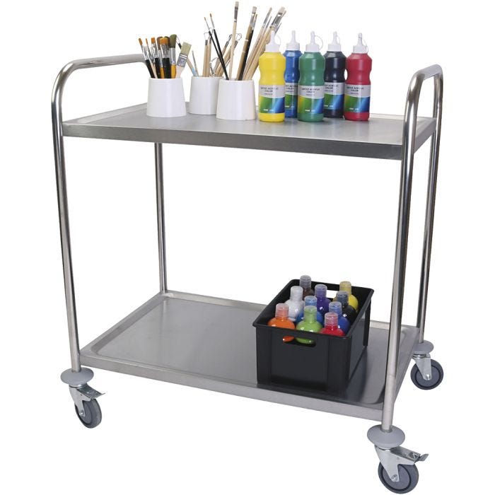 Steel trolley, 51x83 cm, 1 pc