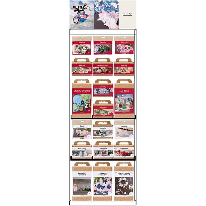 Floor Display, assembled, Christmas, adults and children, H: 1580 mm, L: 600 mm, W: 400 mm, 86 sales units/ 1 pc