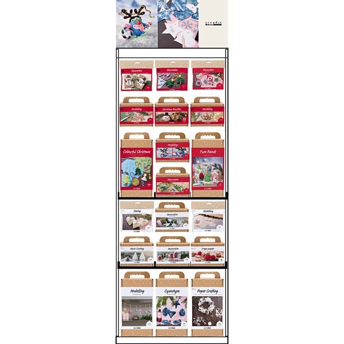 Floor Display, unassembled, Christmas, adults and children, H: 1580 mm, L: 600 mm, W: 400 mm, 86 sales units/ 1 pc