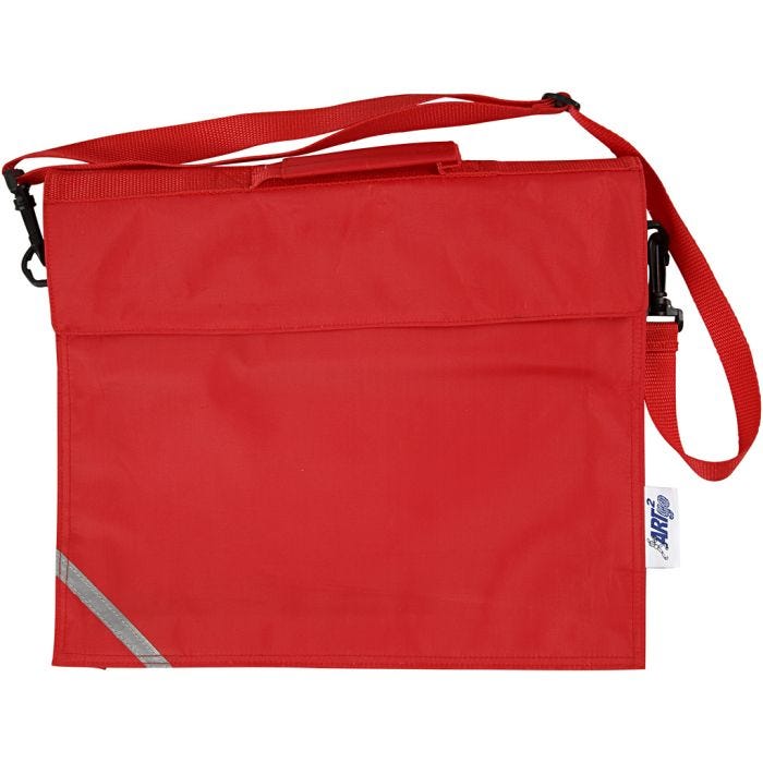 School Bag, 6 cm, 36x31 cm, red, 1 pc