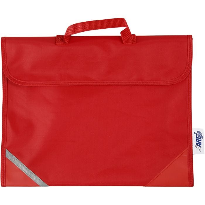 School Bag, 9 cm, 36x29 cm, red, 1 pc