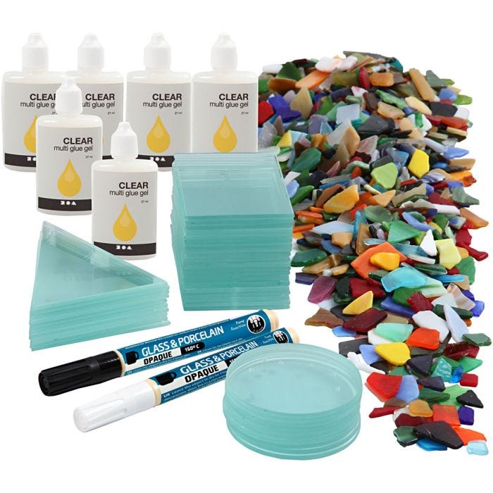 Mosaic Ornaments, 40 pc, 1 set