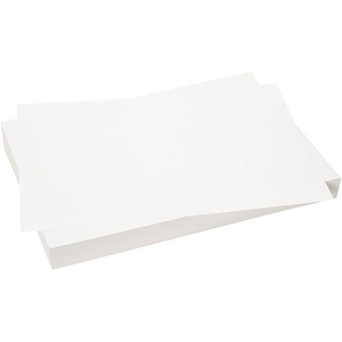 Card, A4, sheet 210x297 mm, 180 g, white, 2x100 sheet/ 1 pack