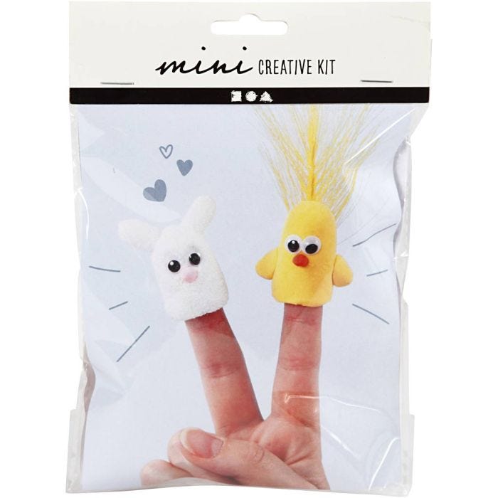 Mini Craft Kit, finger dolls, 1 pack