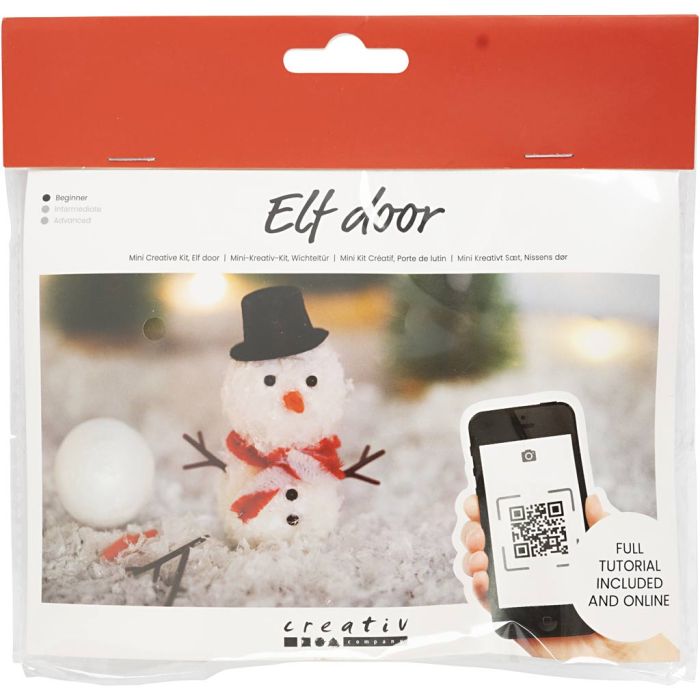 Mini Craft Kit Elf Door, Snowman, 1 pack