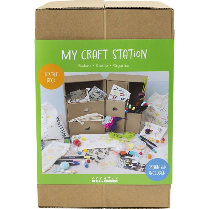 My Craft Station Textile Decoration, assorted colours, 1 pc/ 1 pack