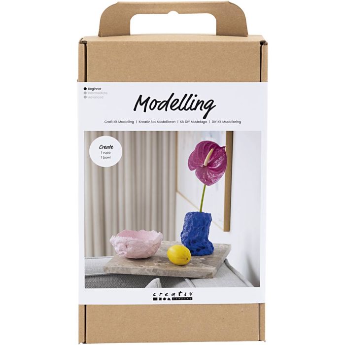 Craft Kit Modelling, Vase and bowl, 1 pack