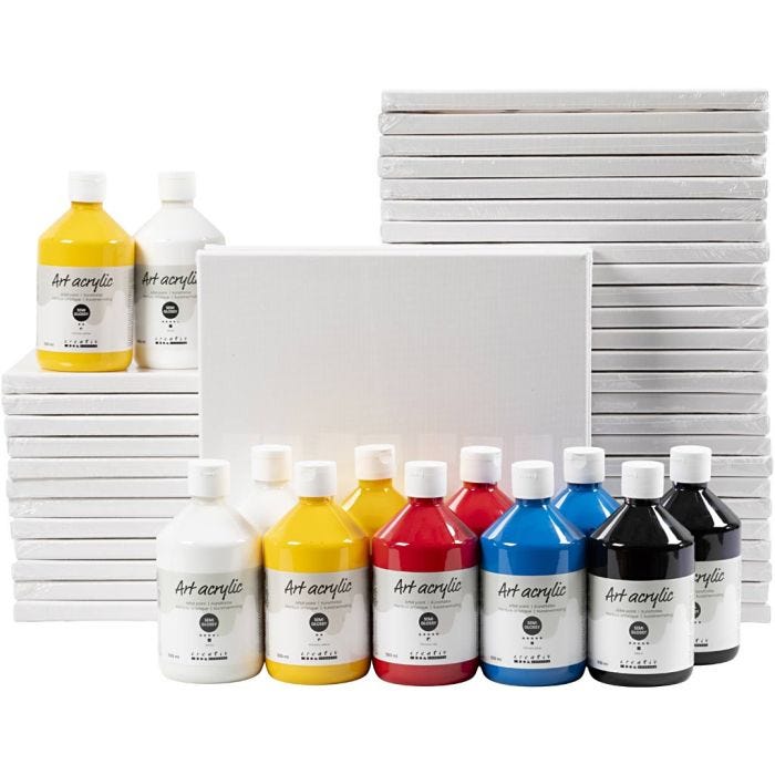Art School, semi-glossy, primary colours, 1 set