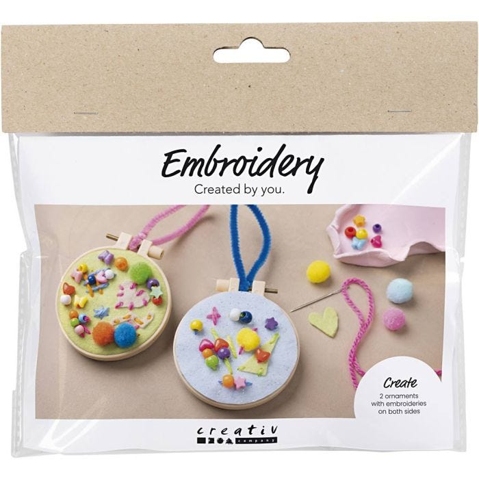 Mini Craft Kit Embroidery, Imagination, 1 pack
