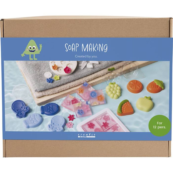 Group Craft Kit Soap Making, blue, green, orange, pink, 1 pack