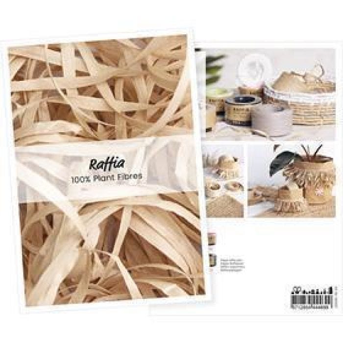 Product postcard , Paper raffia yarn, A5, sheet 14,8x21 cm, 1 pc