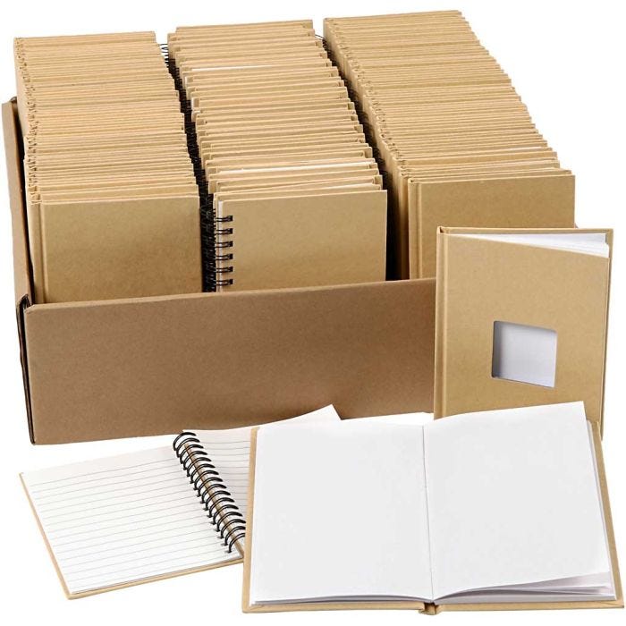 Notebooks, A6, size 10,5x15 cm, 3x32 pc/ 1 pack