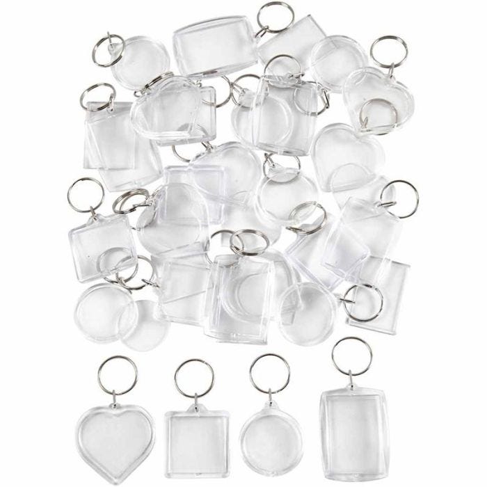 Key Rings, size 40-50 mm, 100 pc/ 1 pack