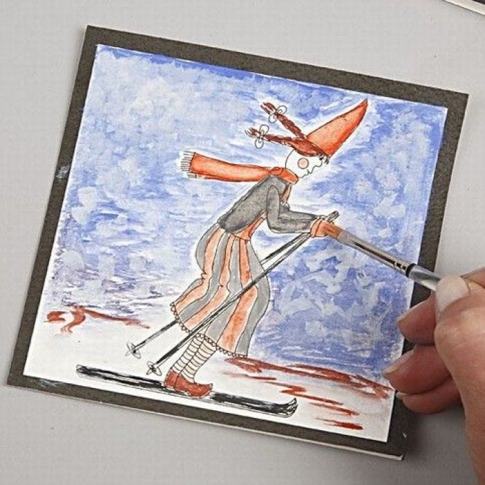 Christmas Cards with printed designs