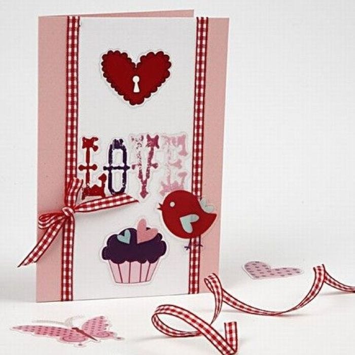 Clear Shapes Stickers - Love