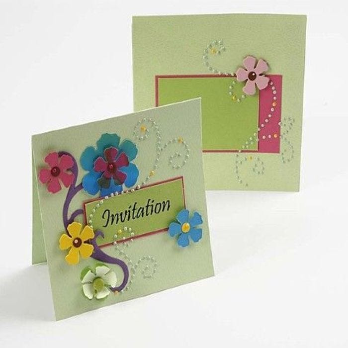 An Invitation with Flowers