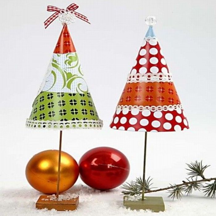 A Christmas Tree on a Metal Stand