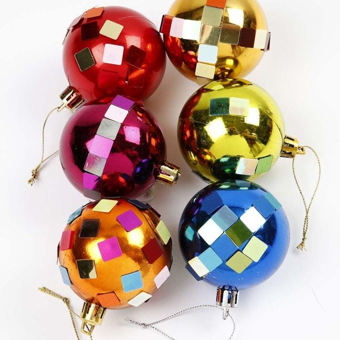 Decorated Christmas Baubles