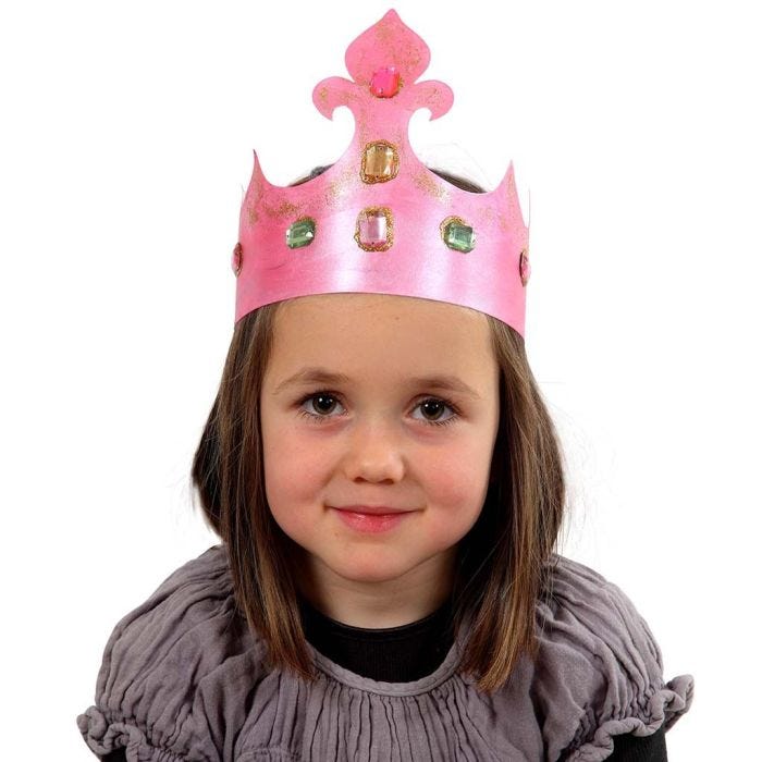 A Card Crown decorated with Rhinestones