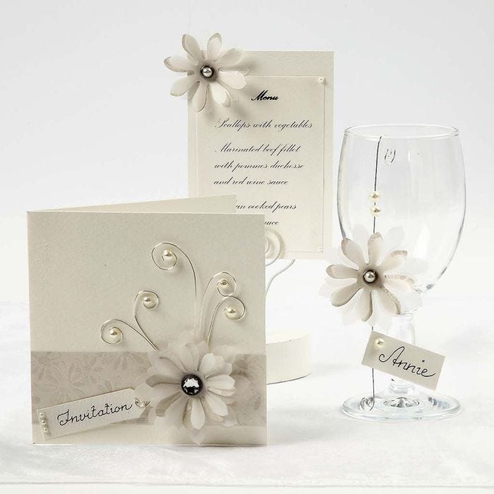 Cream Cards with Vellum Paper Flowers