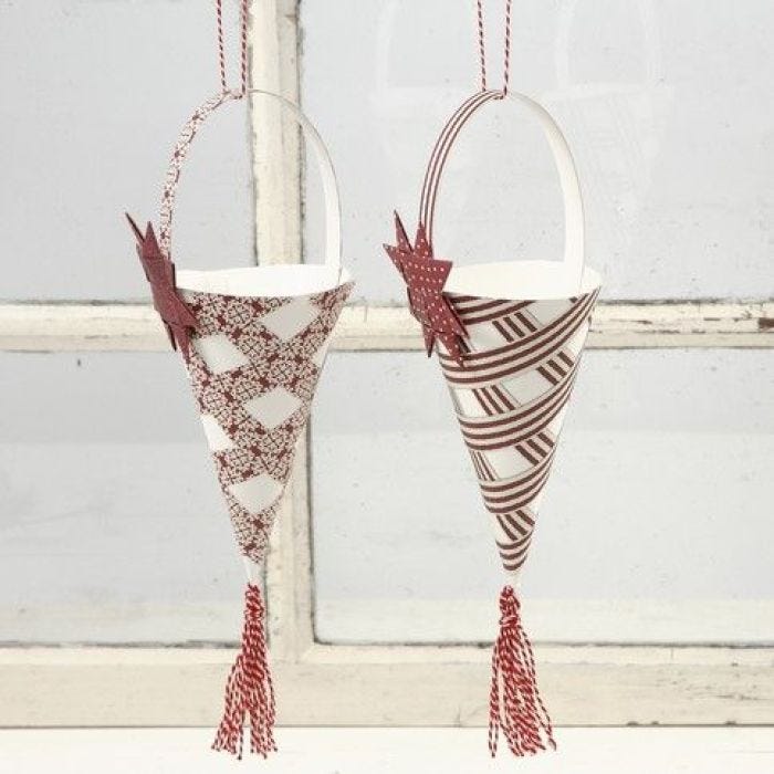 A Cone with Vivi Gade  Design Weaving Paper Strips