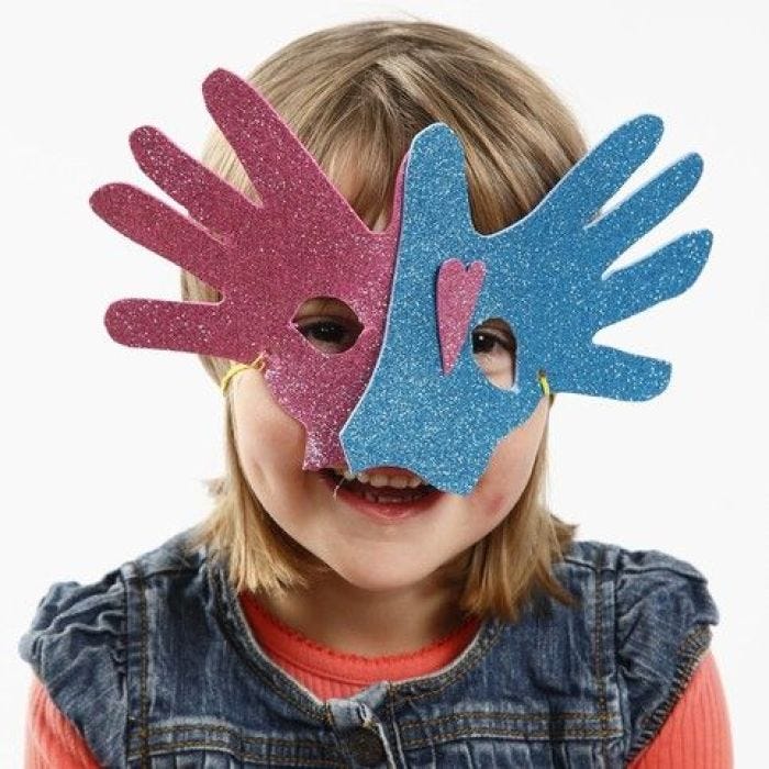 A Foam Rubber Mask made from Hands