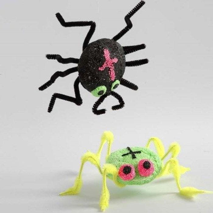 A Spider made from Polystyrene and Foam Clay