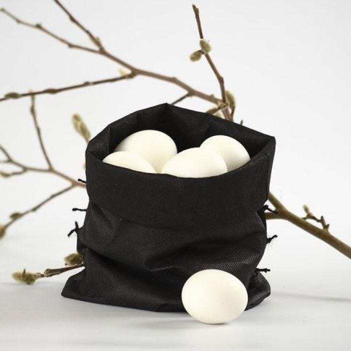 A Bag for Eggs – made from Imitation Fabric